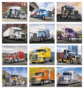 HotLine Products 18-Wheeler Wall Appointment Calendar - Stapled month image