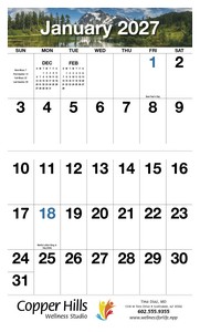 HotLine Products Big Numbers Appointment Calendar - Stapled open image