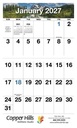 HotLine Products Big Numbers Appointment Calendar - Stapled open image