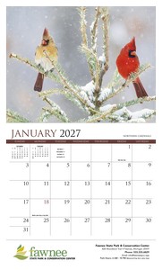 HotLine Products Songbirds Appointment Calendar - Stapled open image