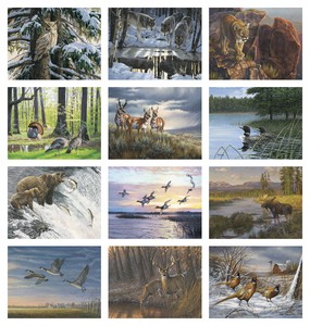 HotLine Products Wildlife Collection Appointment Calendar - Stapled month image