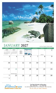 HotLine Products Beaches Appointment Calendar - Stapled open image