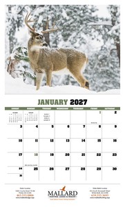 HotLine Products Trophy Whitetail Deer Appointment Calendar - Stapled open image