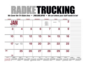 HotLine Products 13-Month Desk Pad Calendar image