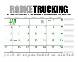 HotLine Products 13-Month Desk Pad Calendar image