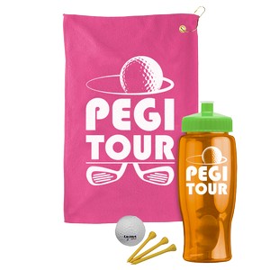 GTW27B_hotpink_towel_translucentorange_bottle_limegreen_lid_golfball_1c.png