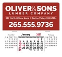 Triumph Calendars Press-N-Stick XL Header with 3-Month Horizontal Calendar image