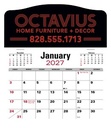 Triumph Calendars Press-N-Stick Jumbo Header with 3-Month Calendar image