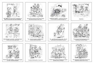 Triumph Calendars Press-N-Stick Cowboy Calendar month image