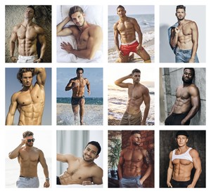Triumph Calendars Press-N-Stick Male Call Calendar month image