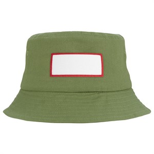 VHDW026 olive front rectangle red patch