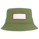 VHDW026 olive front rectangle red patch