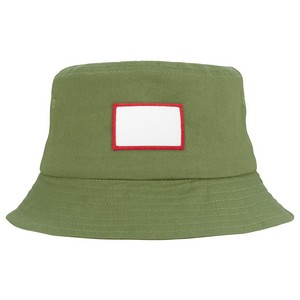 VHDW026 olive front small rectangle red patch