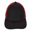 VHDW26261 Mid-Profile Accent Mesh Snapback Cap Black/Red