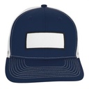 VHDW26281 navy white front rectangle black patch