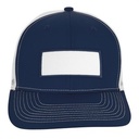 VHDW26281 navy white front rectangle navy patch