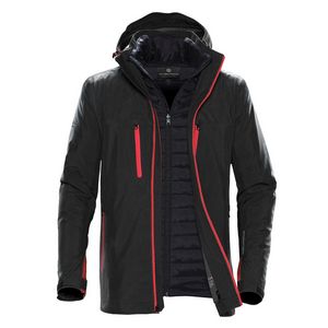 BLACK/BRIGHT RED