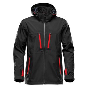 BLACK/BRIGHT RED