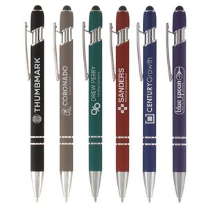 Ellipse Softy w/Stylus - Laser Engraved - Metal Pen