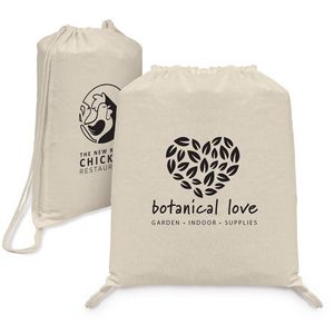 Java - 5 oz Cotton Drawstring Backpack