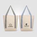 Niva 10 oz. Recycled Cotton Canvas Front Pocket Tote Bag – 12.25L - Silkscreen