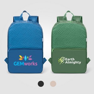 Sora Recycled 210D Polyester Quilted Backpack - 13L - Heat Transfer