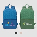 Sora Recycled 210D Polyester Quilted Backpack - 13L - Heat Transfer