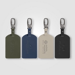[FIW-D] Malmö Recycled Plastic Metal Carabiner Luggage Tag - Deboss