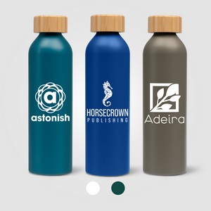 Eden - 20 oz. Aluminum Water Bottle with Bamboo Lid