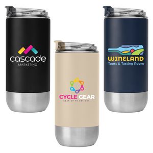 [WEU-C] Glacier - 16 oz. Double-Wall Recycled Stainless Steel Tumbler - ColorJet