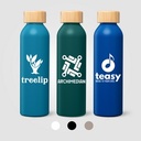 Eden Recycled Stainless Steel Bamboo Lid Water Bottle - 20 oz.