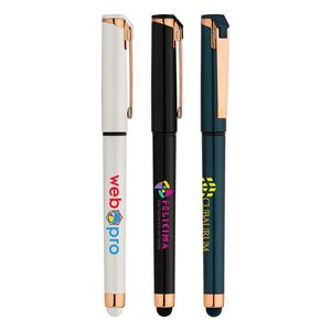 [AHU-C] Islander Pearl Rose Gold Stylus Gel Pen - ColorJet