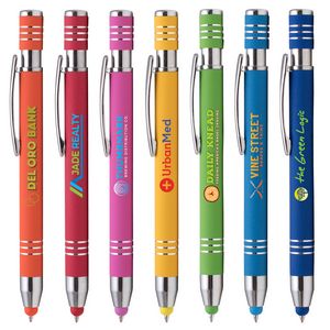 [LMN-C] Marin Softy w/ Stylus - ColorJet- Full Color Metal Pen