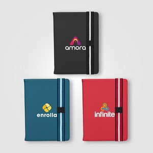 [NDW-C] Newport rPET Chevron Refillable Journal - A5 - ColorJet