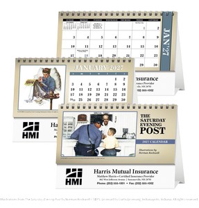 [4250] Triumph® Calendars The Saturday Evening Post Illustrations by Norman Rockwell Desk Calendar