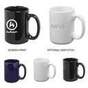 14 oz Jumbo "C" Handle Mug (Screen Printed)
