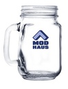 16 oz Mason Jar Beer Mug (Screen Printed)