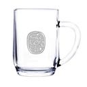 19¼ oz Glass Beer Mug (Deep Etch)