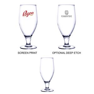 [DP826-P] 12.75 oz Pilsner Selection Footed Pilsner Glass (Screen Printed)