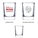2.5 oz Shooter Selection Square Shot Glass (Screen Printed)