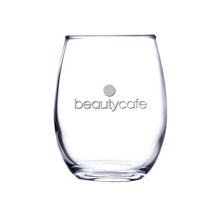 [DW124-DE] 9 oz Stemless White Wine Glass (Deep Etch)