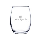 9 oz Stemless White Wine Glass (Deep Etch)