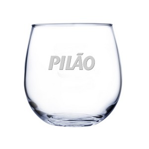 [DW126-DE] 16.75 oz Stemless Red Wine Glass (Deep Etch)