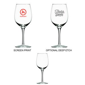 12 oz Wine Glass (Screen Printed)