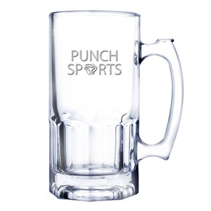 [LM007-DE] 33 oz Glass Beer Mug (Deep Etch)
