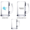 15 oz Beer Mug (Screen Printed)