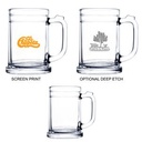 16 oz Glass Beer Mug (Screen Printed)