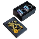 Asobu Metallic Set with 2 Iridescent Glass Coffee Mugs