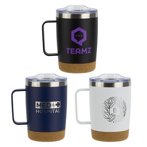 [DMU-SA23] Sapora 12 oz Vacuum Insulated Stainless Steel Mug with Cork Base