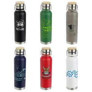 [DWA-CU22] Cusano 22 oz Vacuum Insulated Stainless Steel Bottle with Bamboo Cap